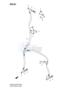 DL650 (E3-E28) V-Strom drawing FRONT BRAKE HOSE (DL650K7 K8 K9 L0)