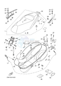 YP125R X-MAX125 (2DM1 2DM1) drawing SEAT