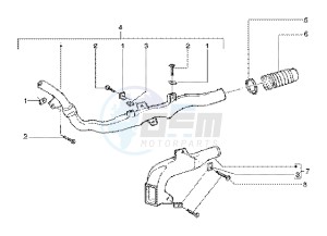 Runner 125 FX 2t drawing Belt cooling tube - Intake tube