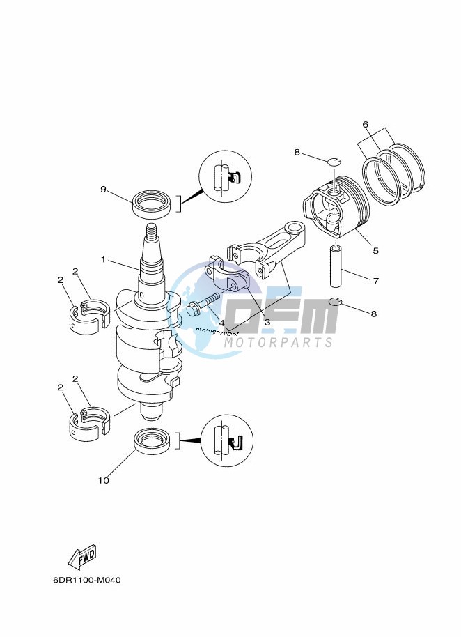 CRANKSHAFT--PISTON