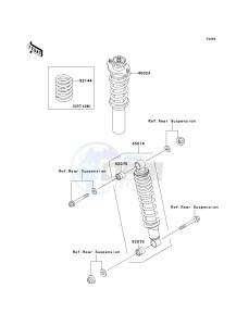 KAF 950 C [MULE 3010 TRANS4X4 DIESEL] (C7F) C7F drawing SHOCK ABSORBER-- S- -