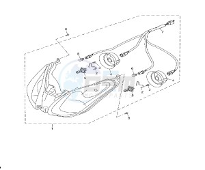 YP R X-MAX 250 drawing HEADLIGHT