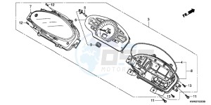 WW125D PCX125 - WW125 UK - (E) drawing METER