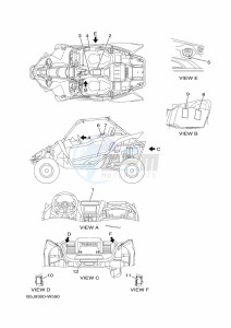 YXZ1000ET YXZ1000R SS (BASF) drawing EMBLEM & LABEL 1