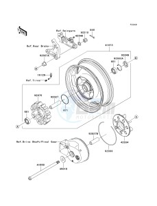 VN 1600 G [VULCAN 1600 NOMAD] (6F) G6F drawing REAR WHEEL_CHAIN