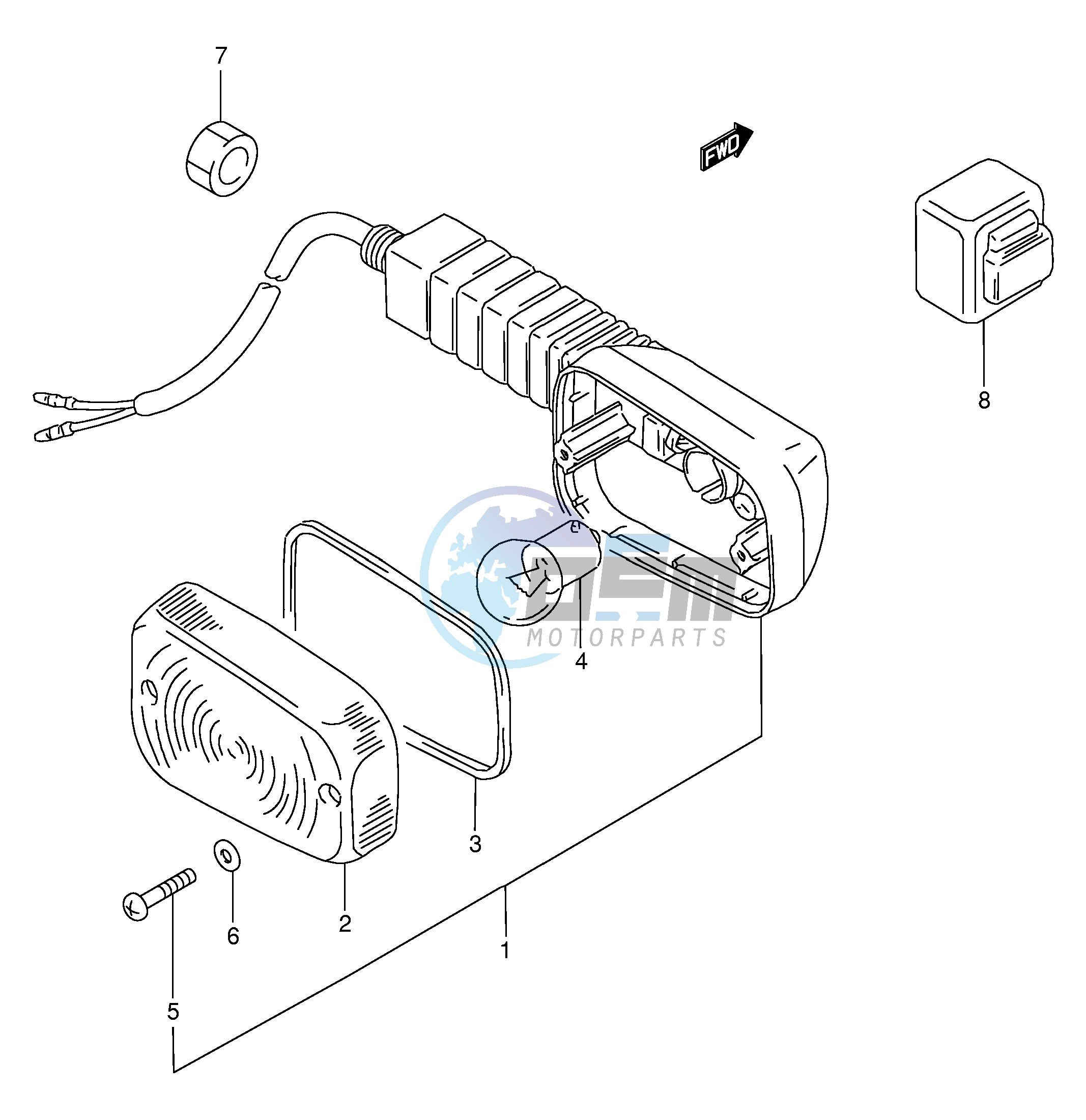 REAR TURNSIGNAL LAMP