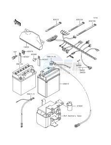 KLF 300 C [BAYOU 300 4X4] (C1-C4) [BAYOU 300 4X4] drawing CHASSIS ELECTRICAL EQUIPMENT