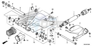 VFR1200XD Europe Direct - (ED) drawing SWINGARM