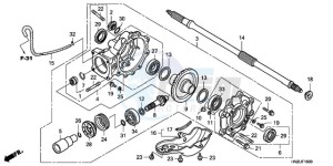 TRX500FAA Europe Direct - (ED) drawing FINAL DRIVEN GEAR