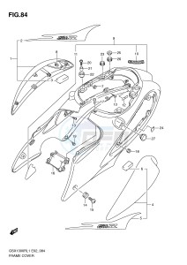 GSX1300R (E2) Hayabusa drawing FRAME COVER (GSX1300RL1 E24)