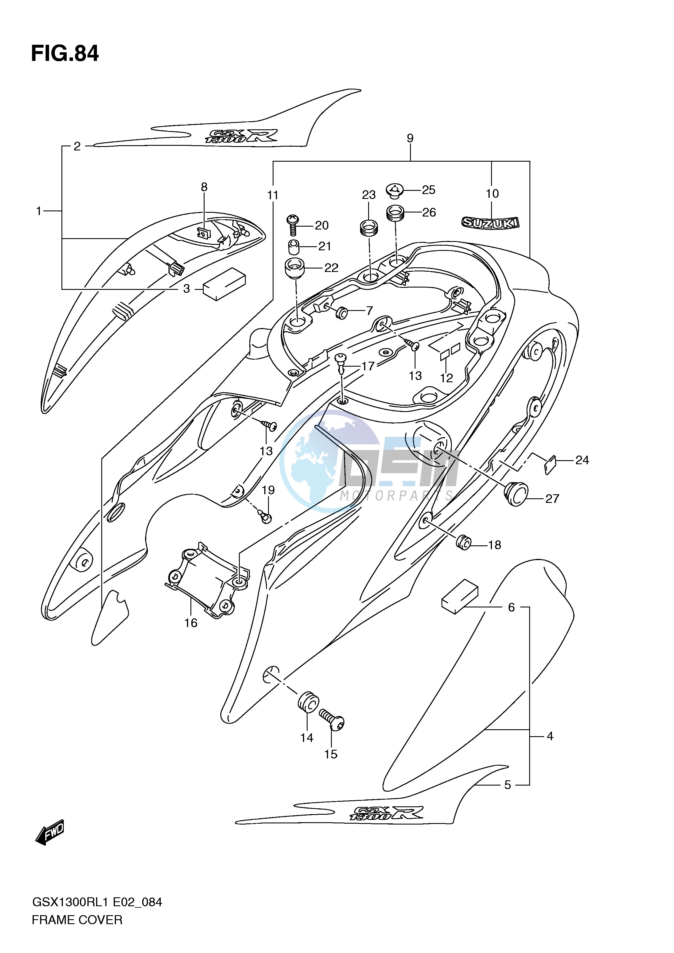 FRAME COVER (GSX1300RL1 E24)