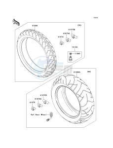 VN 2000 F [VULCAN 2000 CLASSIC LT] (6F-7F) F7F drawing TIRES