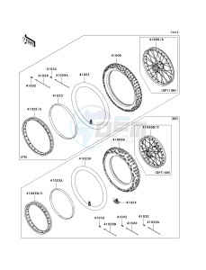 KLX 140 A [KLX140] (A8F-A9FA) A9FA drawing WHEELS_TIRES