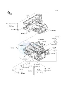 ZG 1400 A [CONCOURS 14 ABS] (8F-9F) A8F drawing CRANKCASE