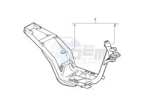 Liberty 125 4t 2v ie ptt (I) Italy drawing Frame bodywork