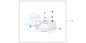 ST1300A9 UK - (E / ABS MKH MME) drawing PILLION ARM REST SET