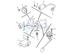 YP MAJESTY DX 250 drawing ELECTRICAL DEVICES