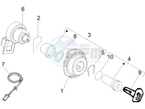 LX 150 4T ie E3 drawing Locks