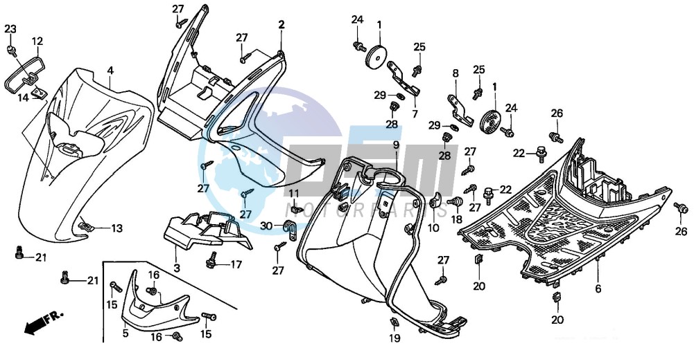 FRONT FENDER/STEP FLOOR