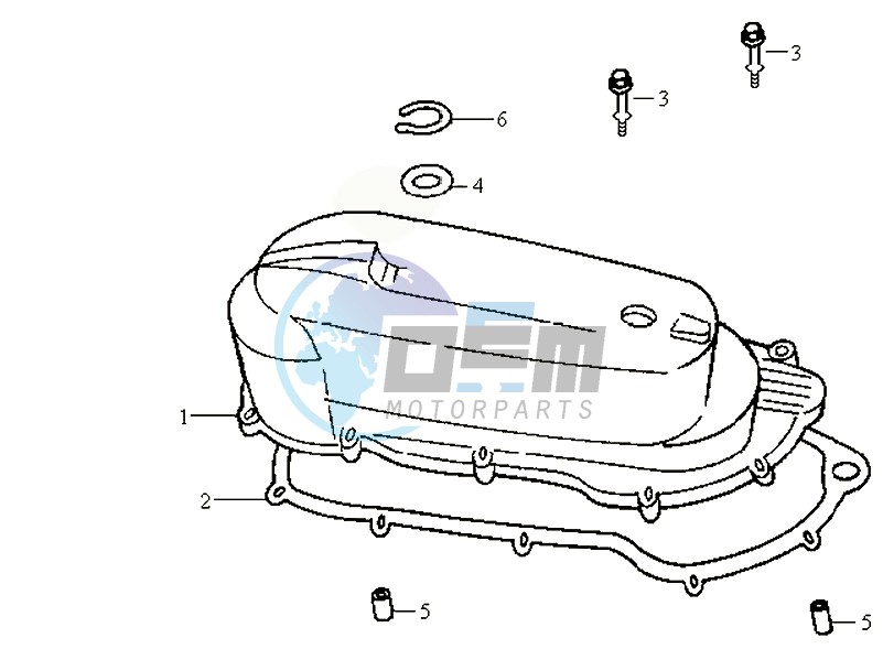 CRANKCASE COVER LEFT