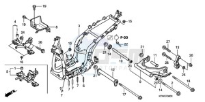 SH300A9 Europe Direct - (ED / ABS) drawing FRAME BODY