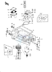 KZ 1300 B [B2] drawing OIL PAN_OIL FILTER -- From E_NO. 010638- -