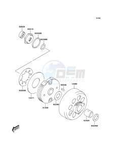 KFX50 KSF50-A3 EU drawing Clutch