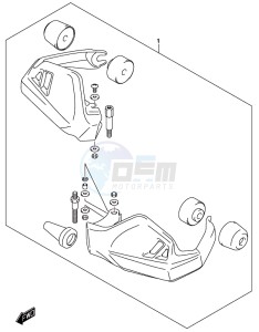 DL250 drawing OPTIONAL (KNUCKLE COVER SET)