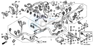 CB600FC drawing WIRE HARNESS