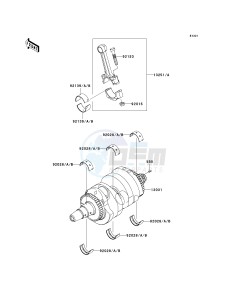 ER 650 A [ER-6N (AUSTRALIAN] (A6F-A8F) A8F drawing CRANKSHAFT