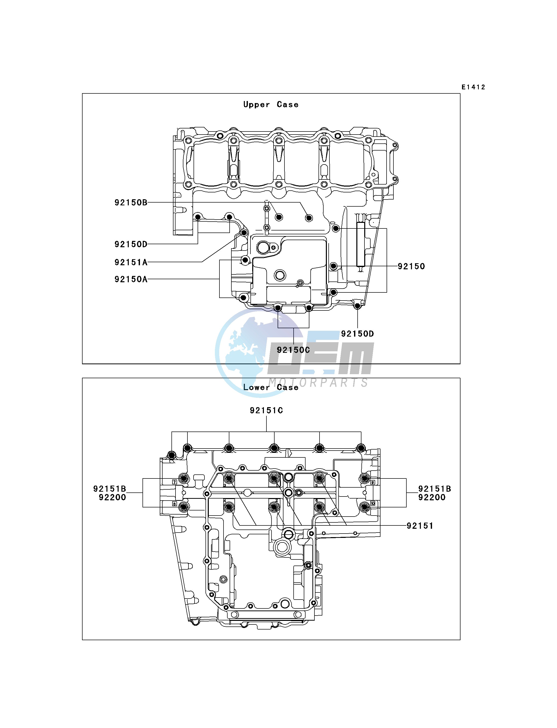 CRANKCASE BOLT PATTERN