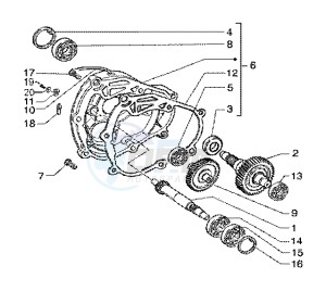 X9 125 SL drawing Rear wheel shaft