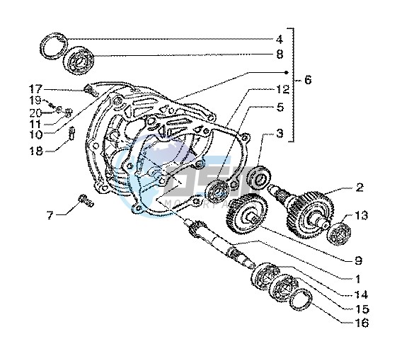 Rear wheel shaft