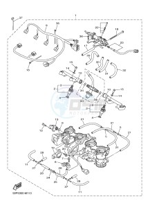 FZ8-S ABS FZ8 FAZER (ABS) 800 (1BD5 1BD7) drawing INTAKE 2