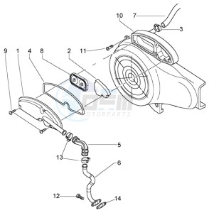 LX 50 4T drawing Secondary air box