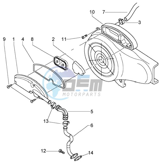 Secondary air box