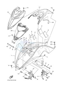 YFM700R YFM7RSED RAPTOR 700 SPECIAL EDITION (1VS2 1VS3 1VS4) drawing FRONT FENDER