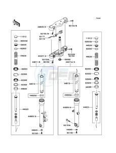 VN900_CUSTOM VN900CBF GB XX (EU ME A(FRICA) drawing Front Fork