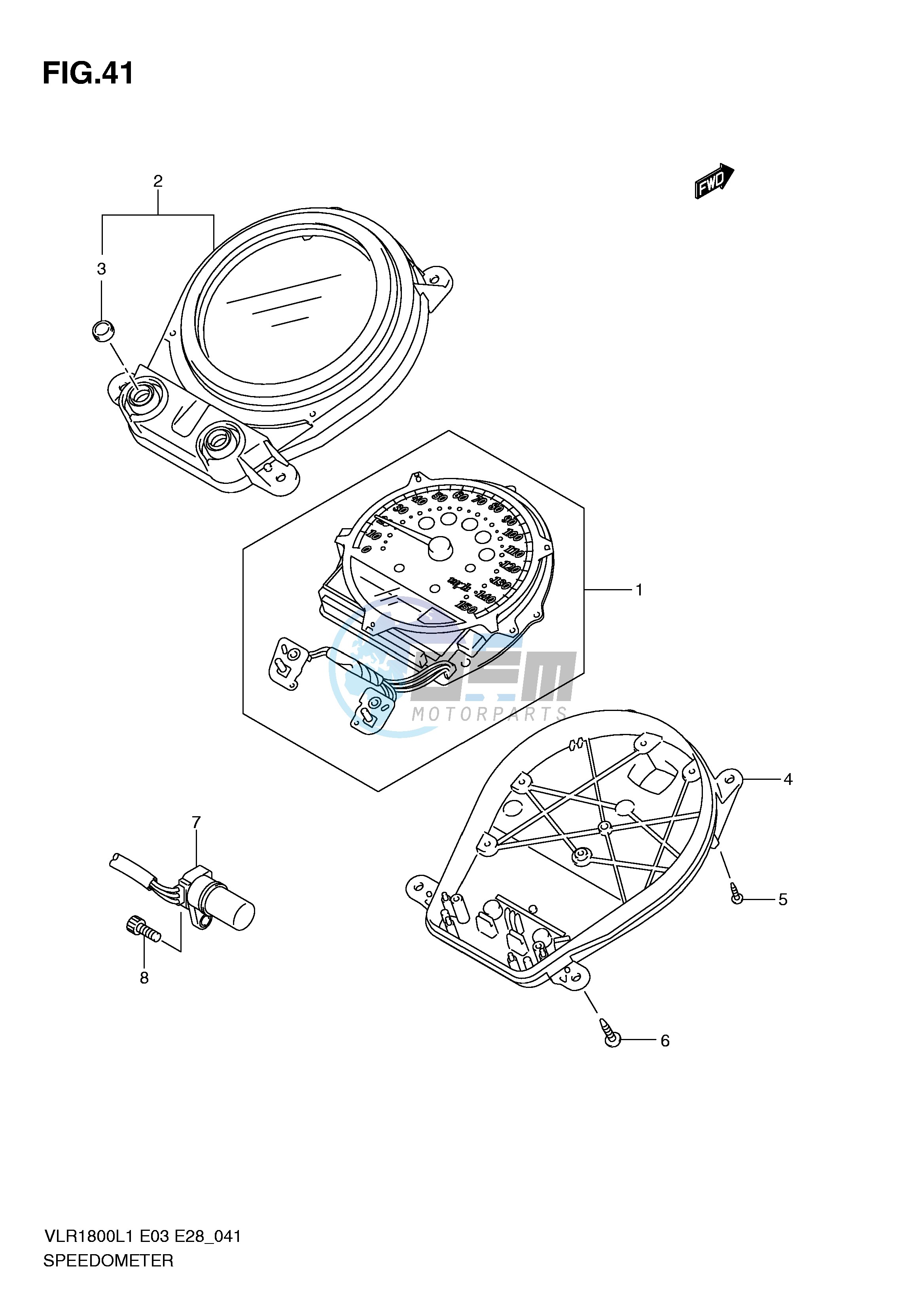 SPEEDOMETER (VLR1800L1 E3)