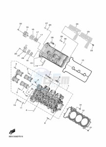 NIKEN GT MXT850D (B5B9) drawing CYLINDER HEAD