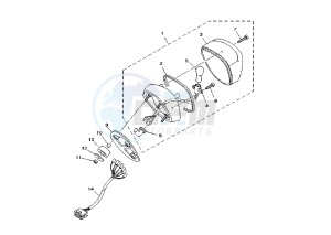 XVS A DRAG STAR CLASSIC 650 drawing TAILLIGHT