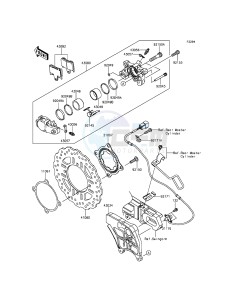 ZZR1400 ABS ZX1400FFF FR GB XX (EU ME A(FRICA) drawing Rear Brake