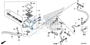 NSS300D Forza - NSS300D UK - (E) drawing FRONT BRAKE MASTER CYLINDER ( NSS300)