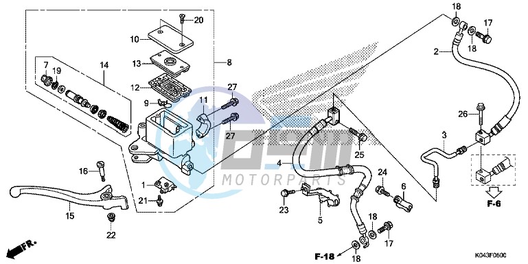 FRONT BRAKE MASTER CYLINDER ( NSS300)