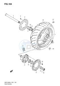 GSF-1250S BANDIT EU drawing REAR WHEEL