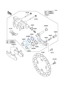 KVF750_4X4 KVF750D9F EU GB drawing Front Brake