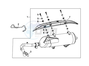 GTS 125 EVO drawing EXHAUST