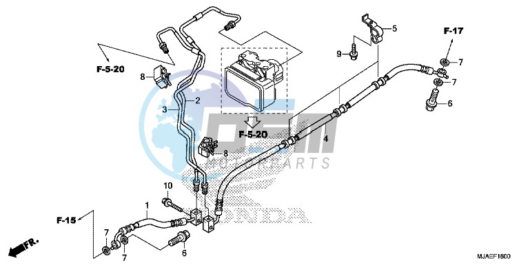 REAR BRAKE HOSE