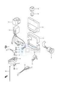 DF 250 drawing PTT Switch/Engine Control Unit (DF 250S)