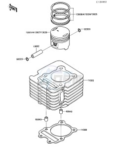 KLT 110 A [KLT110] (A1-A2) [KLT110] drawing CYLINDER_PISTON -- KLT110-A1_A2- -